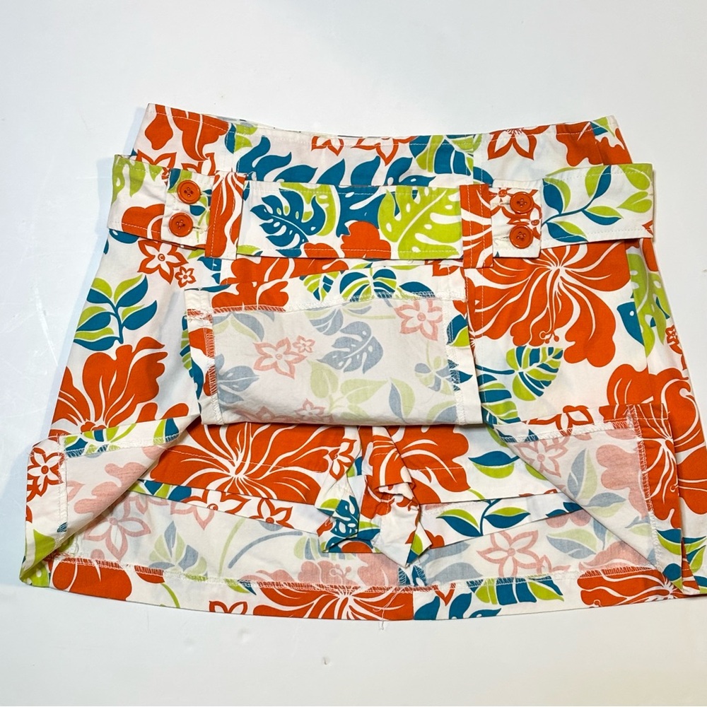 Herman Geist Tropical Floral Skort 6 - Picture 2 of 9